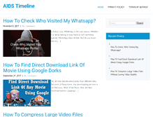 Tablet Screenshot of aidstimeline.org